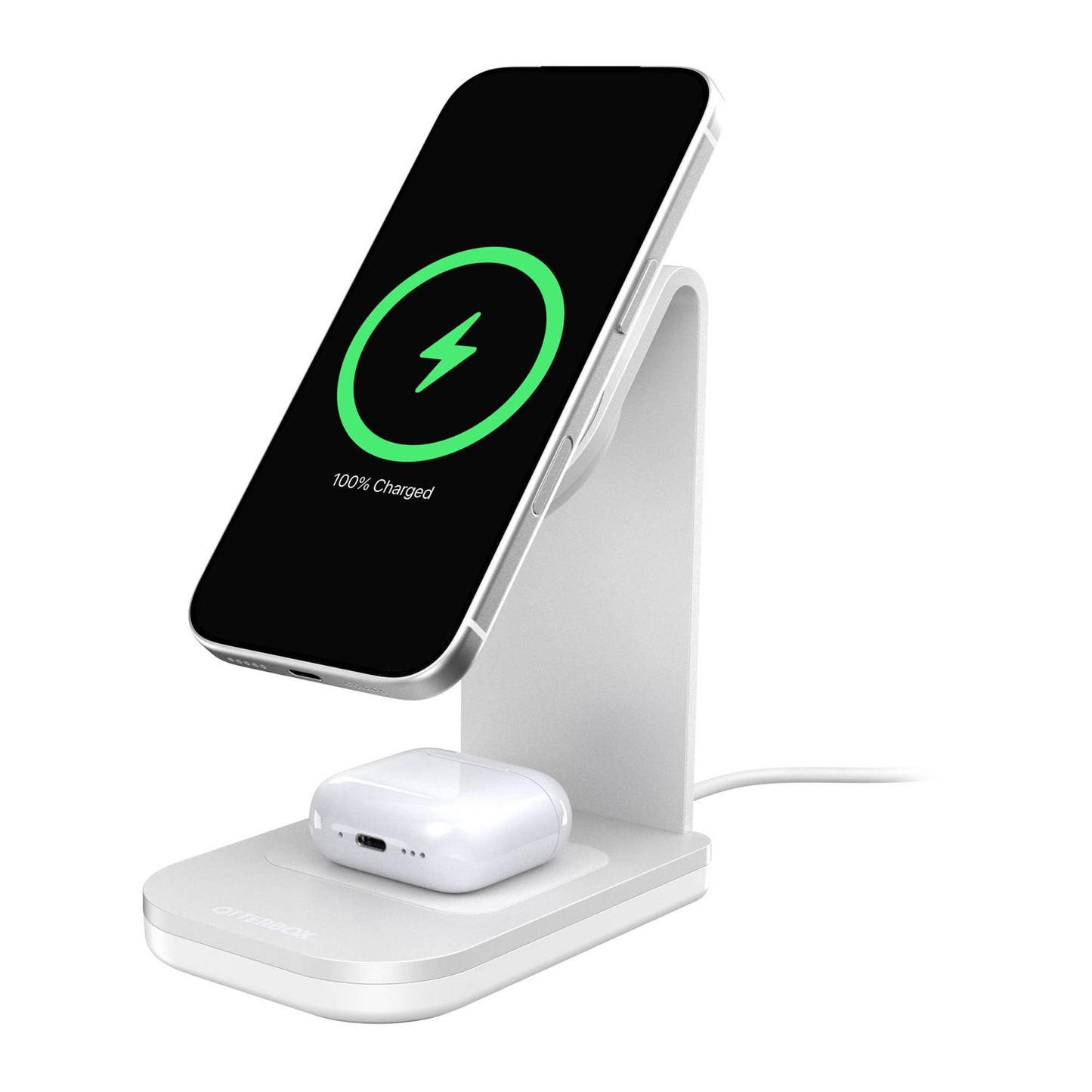 Otterbox Qi2 25W 2in1 MagSafe Wireless Charging Stand - White - 15-15832