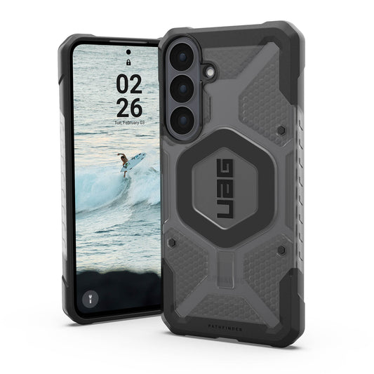 Samsung Galaxy S26 FE UAG Pathfinder Clear w/Magnet Case - Ash/Black - 15-15842