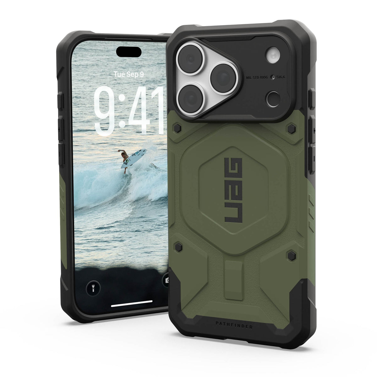 iPhone 18 Pro/17 Pro UAG Pathfinder Magsafe Case - Olive Drab - 15-15893