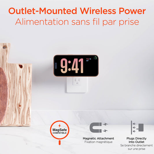 HyperGear MaxCharge 40W 3in1 Magnetic Wireless Fast Charger w/Dual USB-C Wall Charger - White - 15-15982