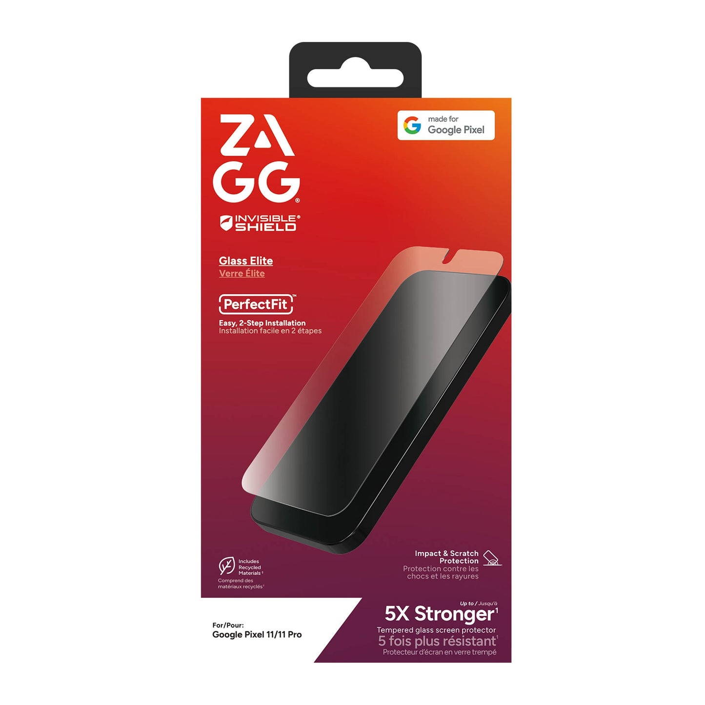 Google Pixel 11/11 Pro ZAGG InvisibleShield Glass Elite Screen Protector - 15-16082
