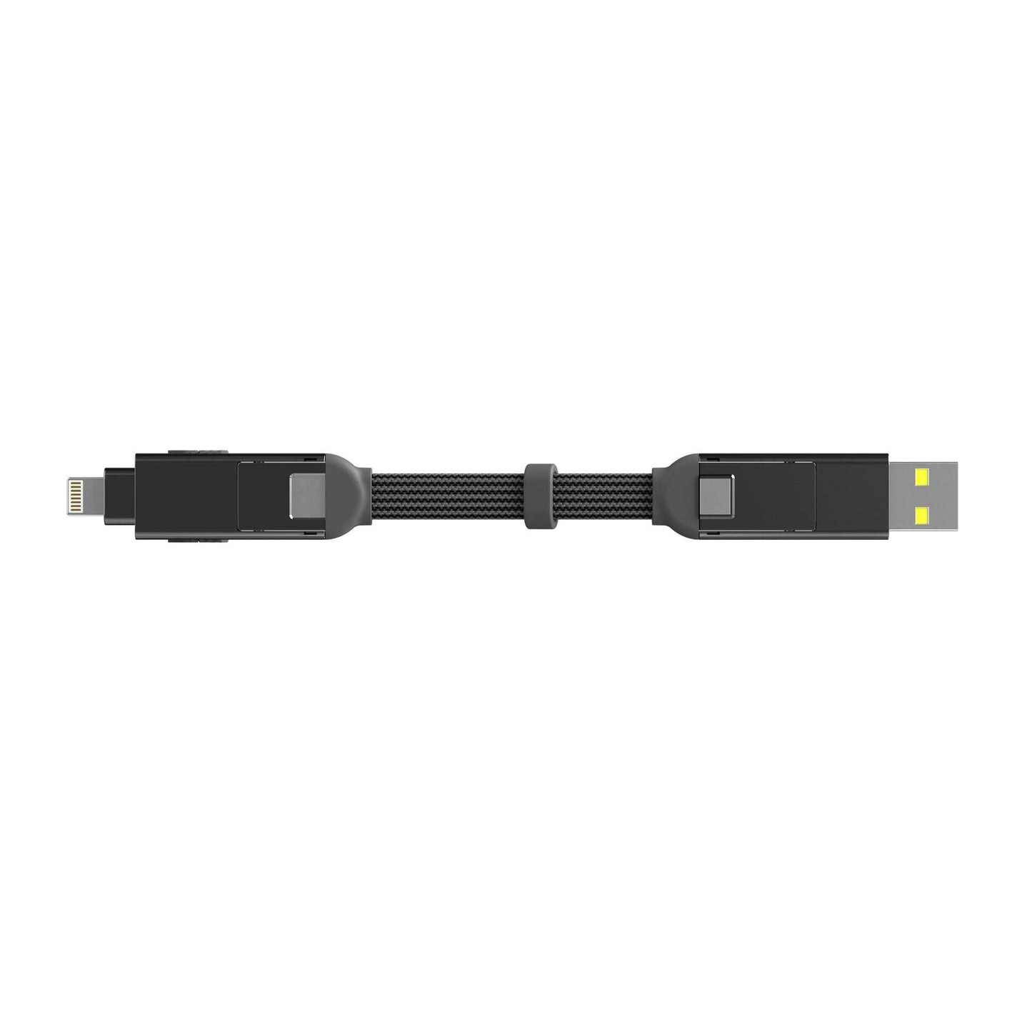 Rolling Square inCharge XS-240W 4in1 Ultra Fast Charging Keyring Cable - Grey - 15-16103