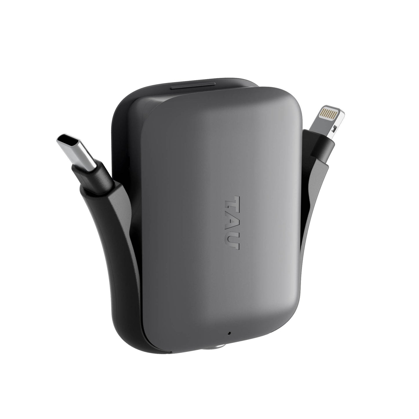 Rolling Square 2,000 mAh TAU 2 Emergency Keyring Power Bank - Black - 15-16105