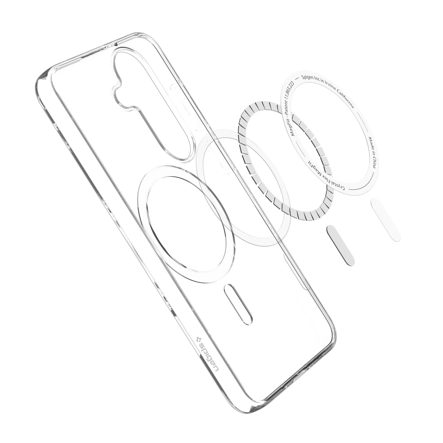Samsung Galaxy S26 FE Spigen Crystal Flex MagFit - Clear/White - 15-16135