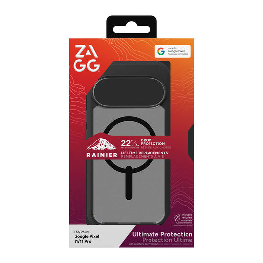 Google Pixel 11/11 Pro ZAGG Graphene Rainier Snap Case - Black - 15-16222