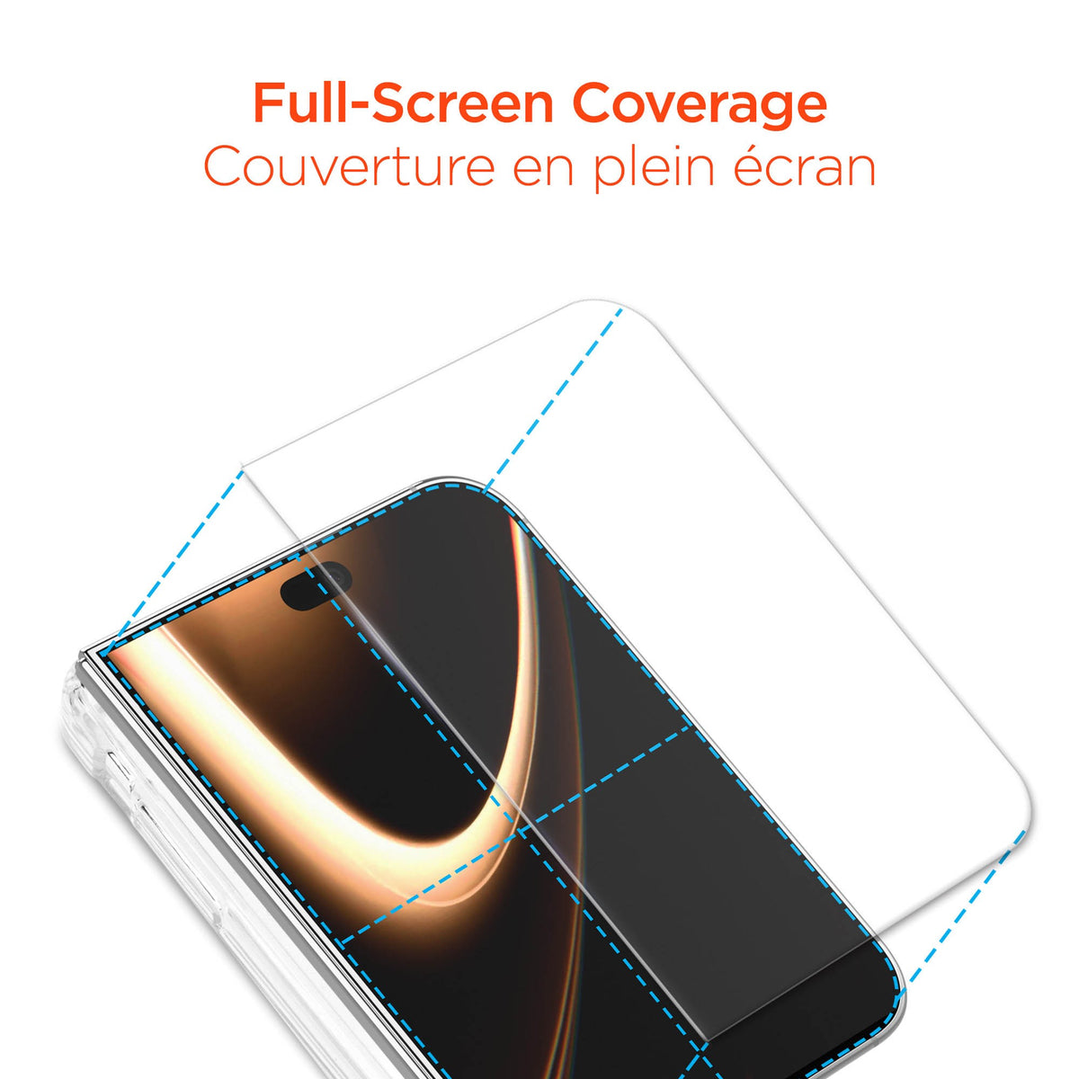 iPhone Duo HyperGear Tempered Glass Screen Protector w/Dust-Free Install Tray - 15-16297
