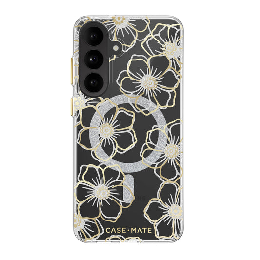 Samsung Galaxy S26 FE Case-Mate Floral Gems w/Magnet Case - Gold - 15-16309