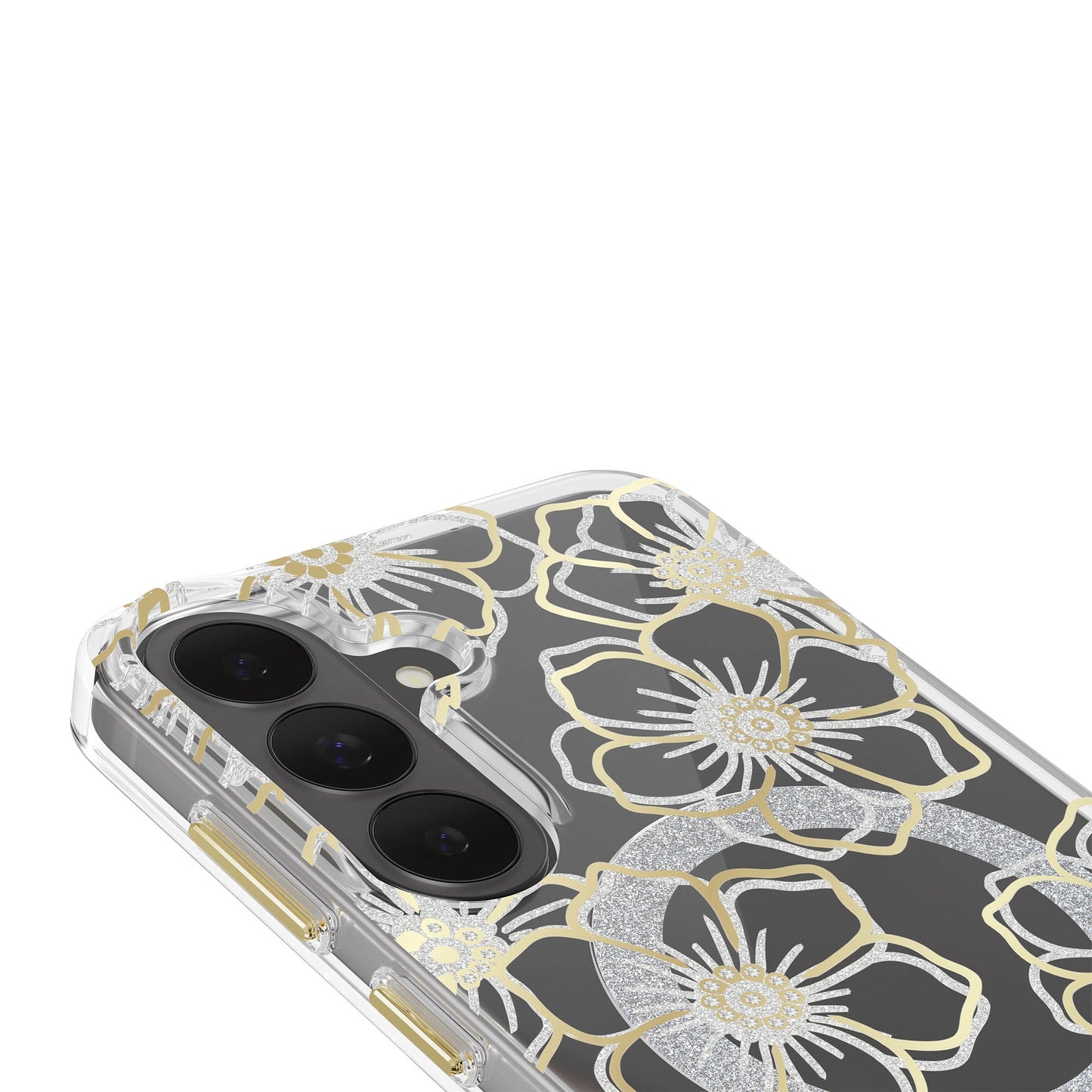 Samsung Galaxy S26 FE Case-Mate Floral Gems w/Magnet Case - Gold - 15-16309