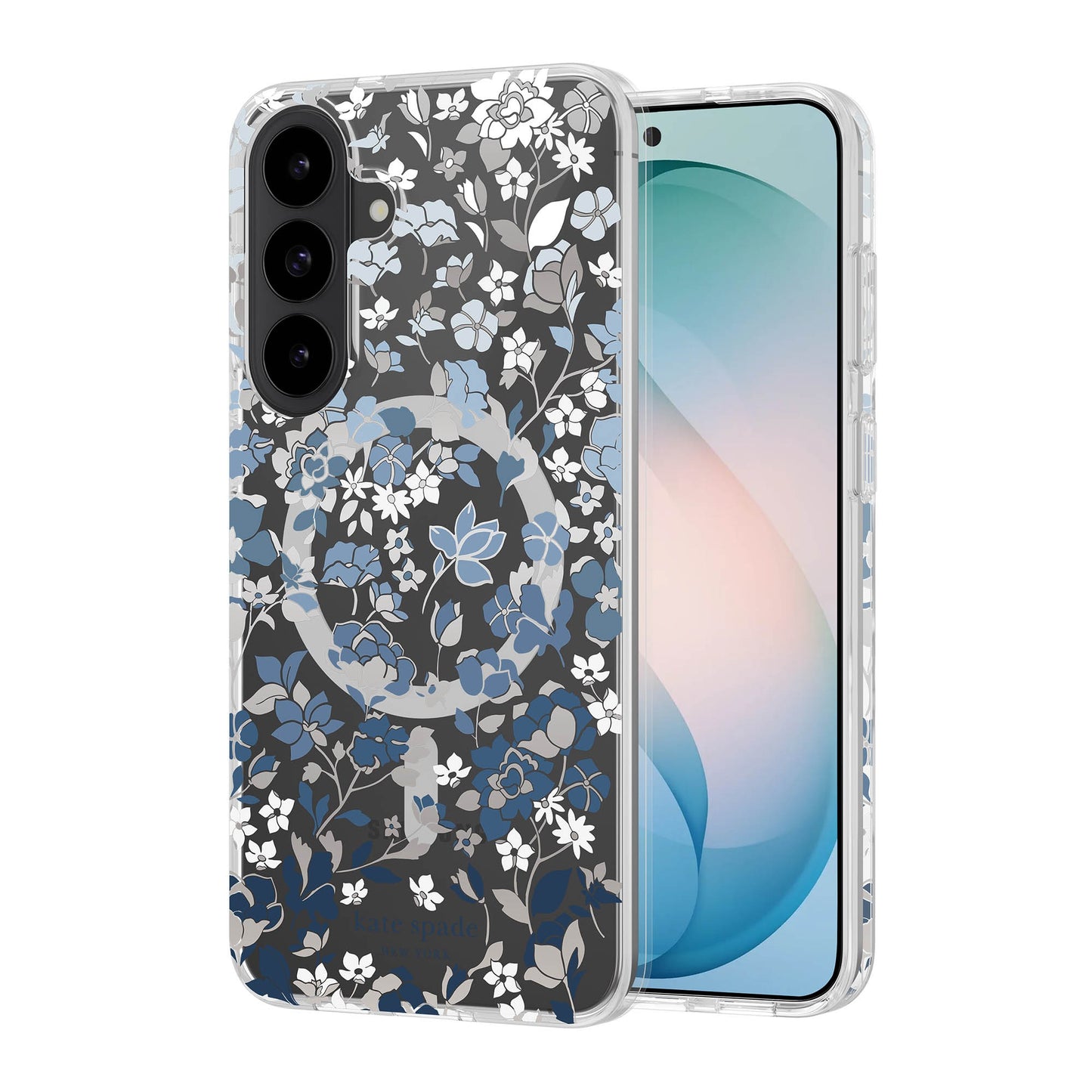 Samsung Galaxy S26 FE Kate Spade Protective w/Magnet Case - Flowerbed Blue - 15-16310
