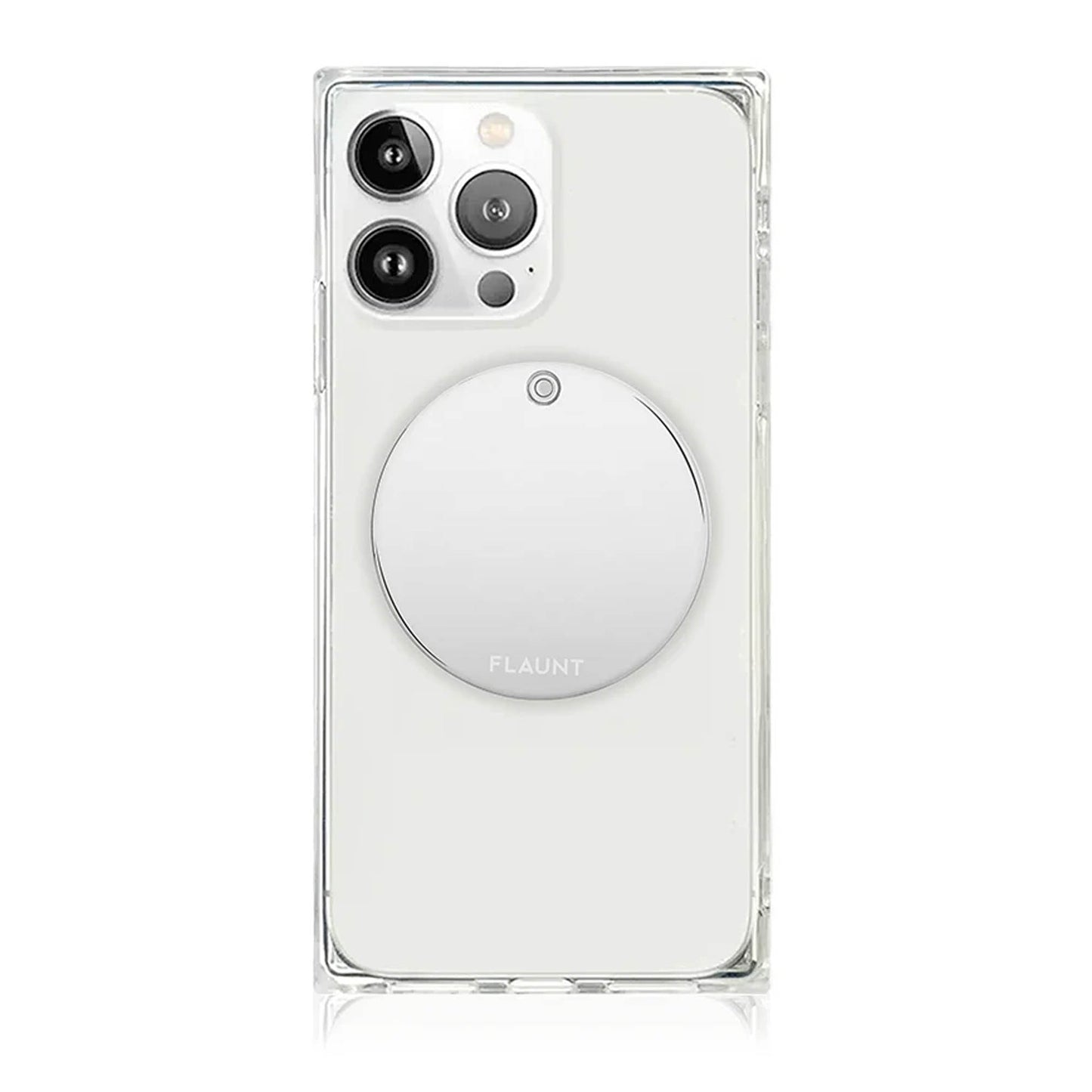 FLAUNT MagSafe Compact Mirror - Silver Metallic - 15-16335