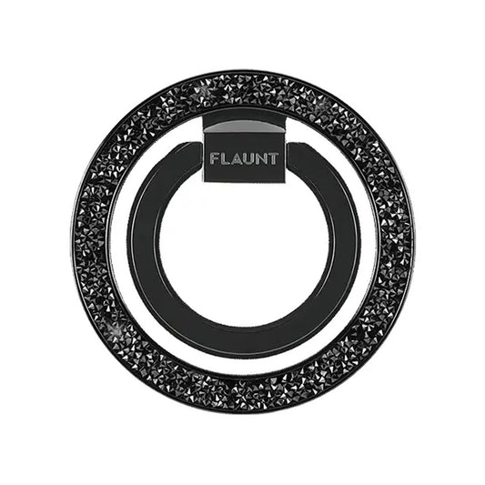 FLAUNT Magnetic Ring Stand - Black Crystal Elegance - 15-16337