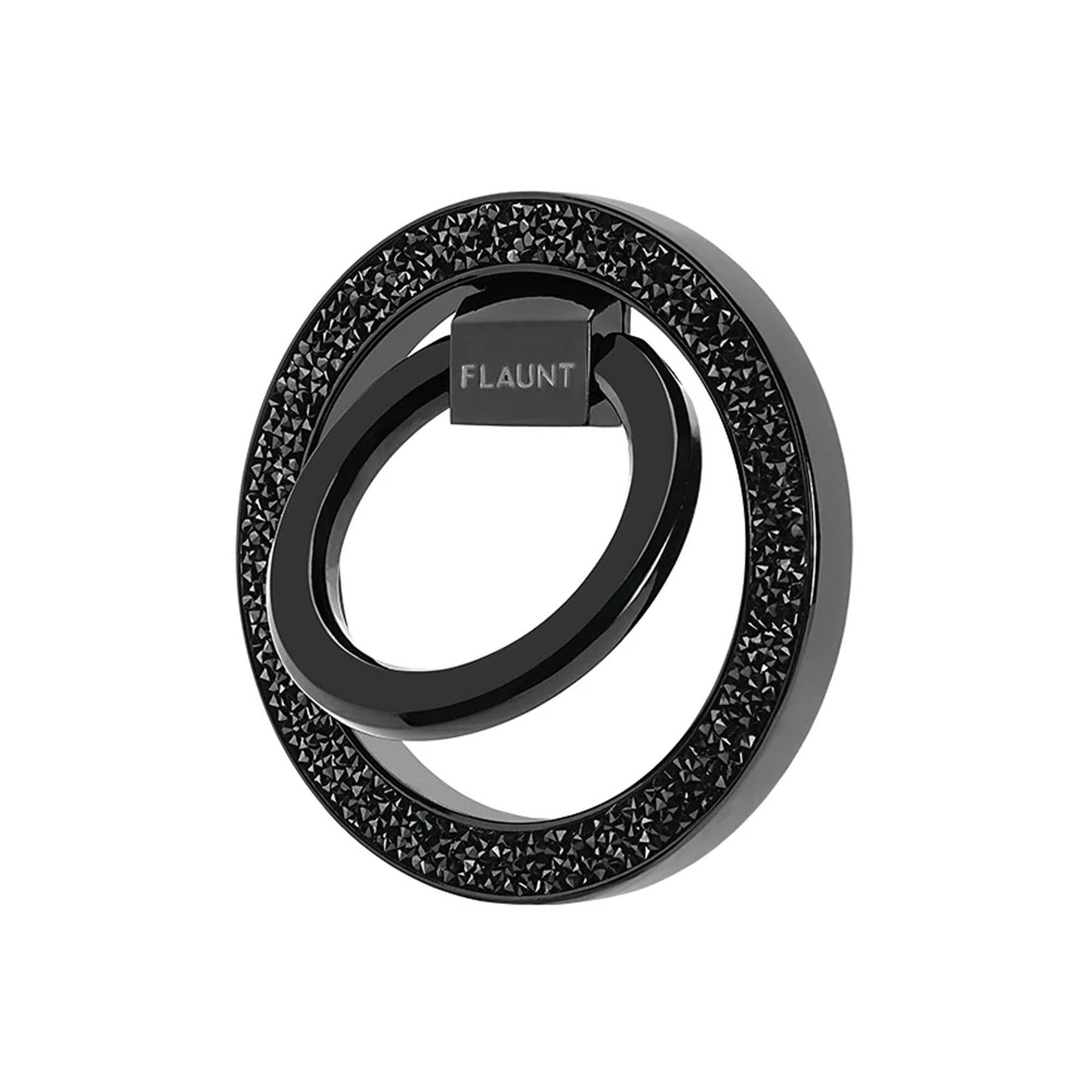 FLAUNT Magnetic Ring Stand - Black Crystal Elegance - 15-16337