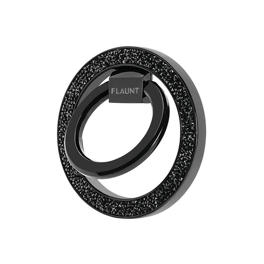 FLAUNT Magnetic Ring Stand - Black Crystal Elegance - 15-16337