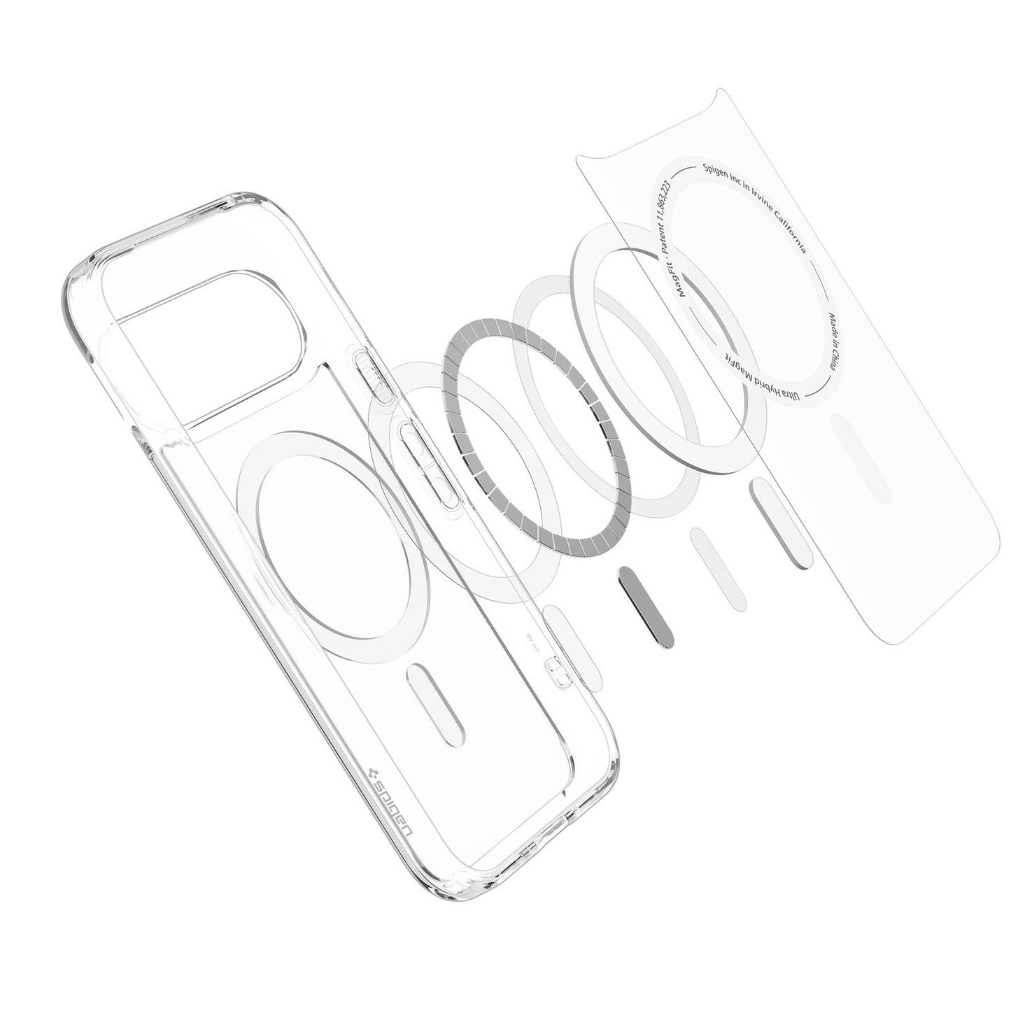 Google Pixel 11 Spigen Ultra Hybrid Magfit - Clear white - 15-16373