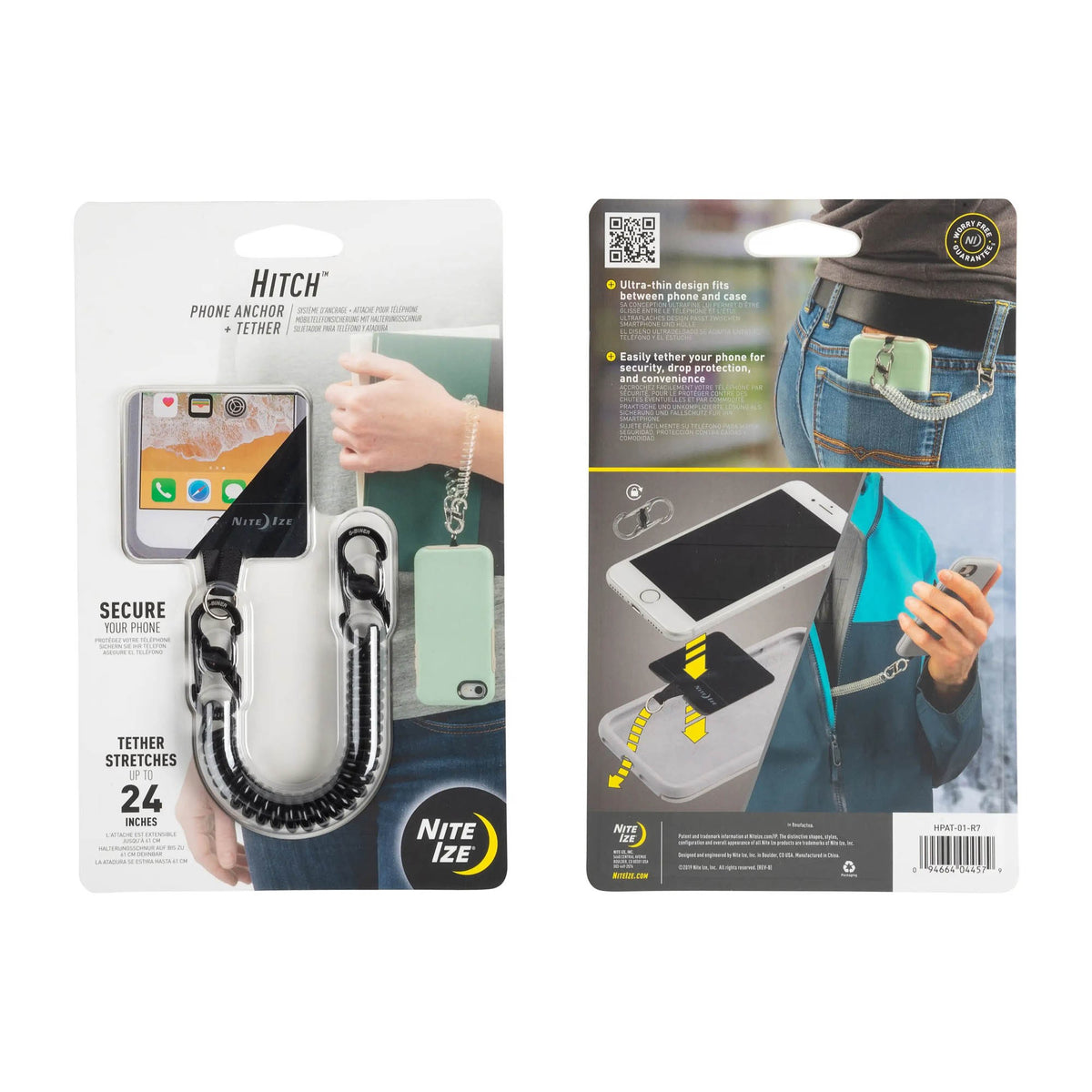 Nite Ize Hitch Phone Anchor and Tether - Black - 15-16395