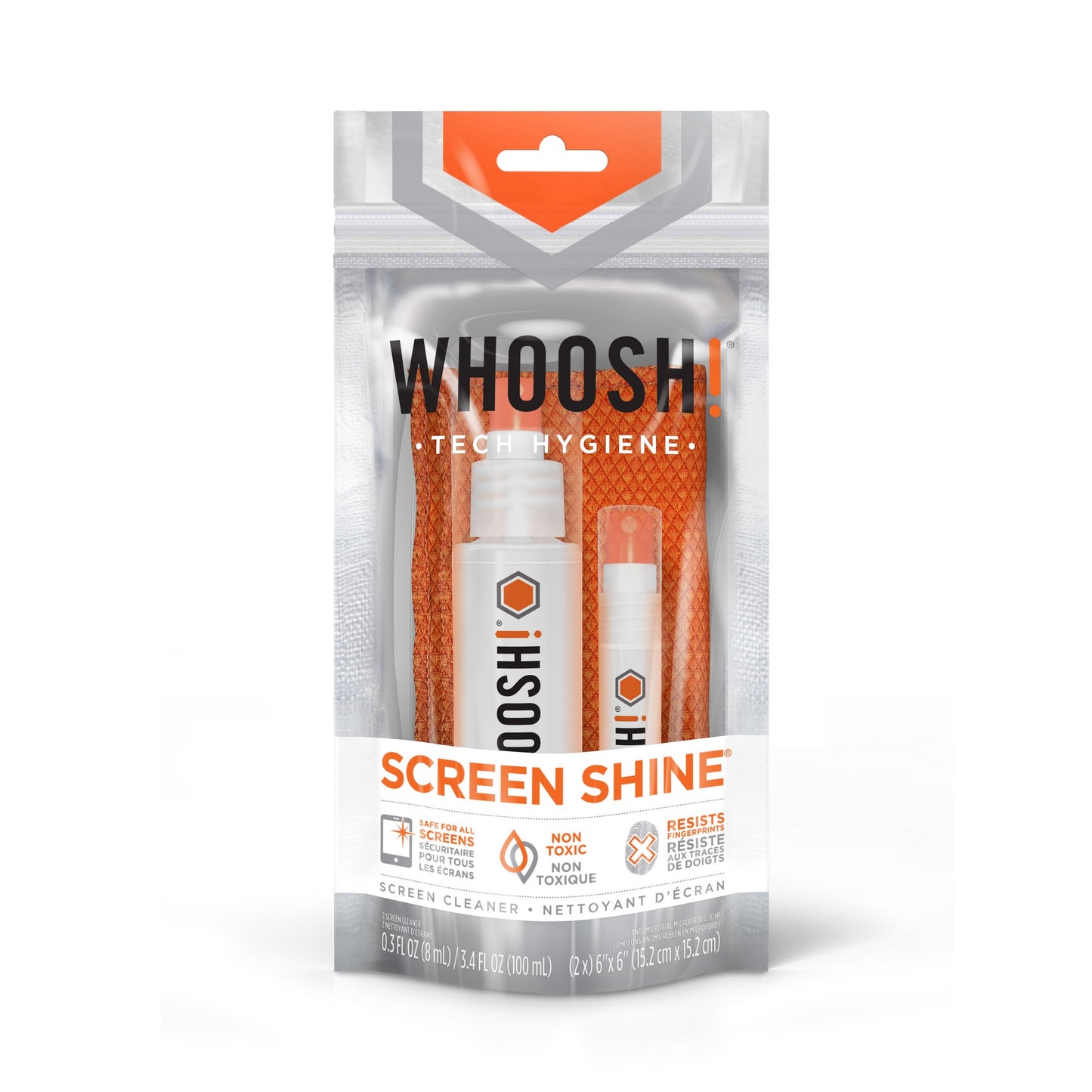 WHOOSH! Screen Shine Duo+ Desk Bottle and Pocket Sprayer - 15-00666