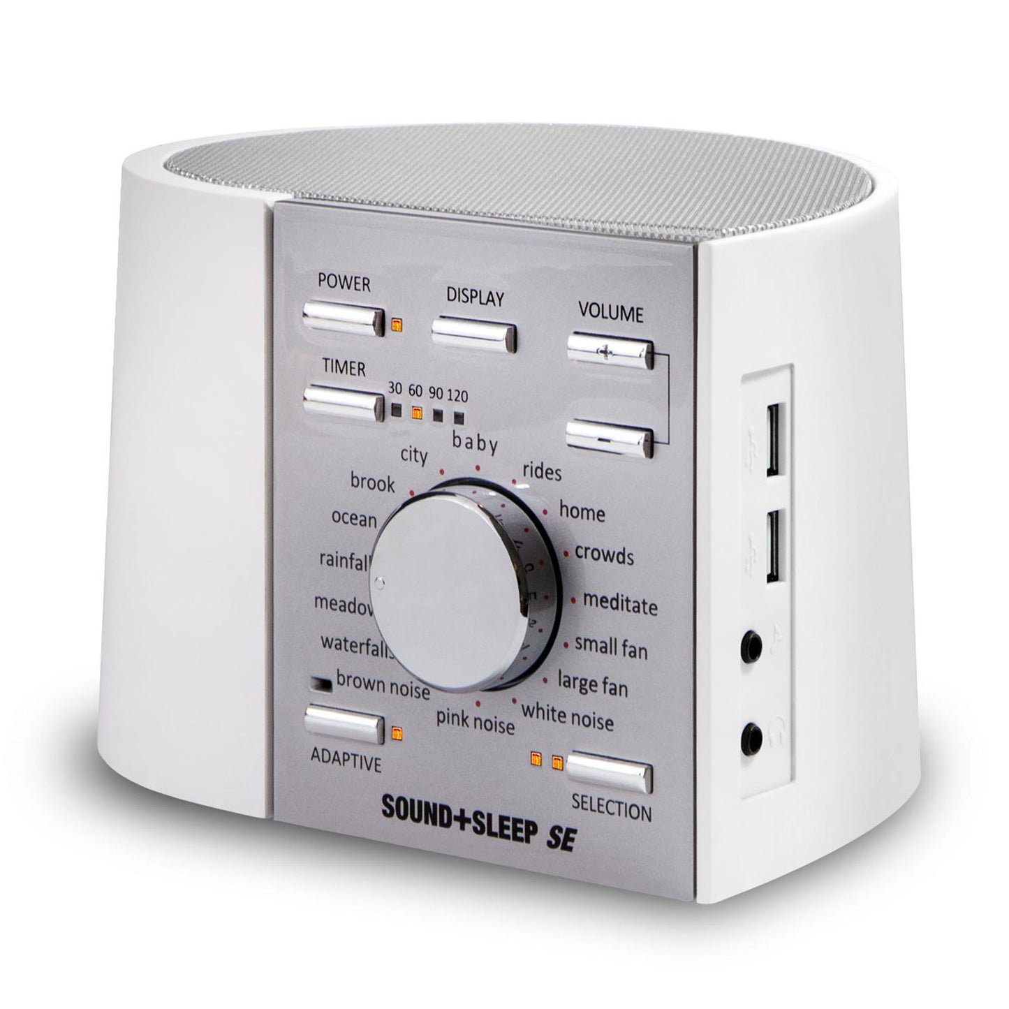 Sound+Sleep SE White/Silver Adaptive Sound Sleep Therapy System - 15-01437