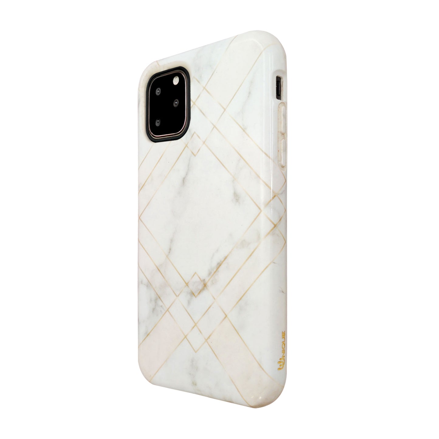 iPhone 11 Pro Uunique Pink (Geometric Marble) Nutrisiti Eco Printed Back Case - 15-05034