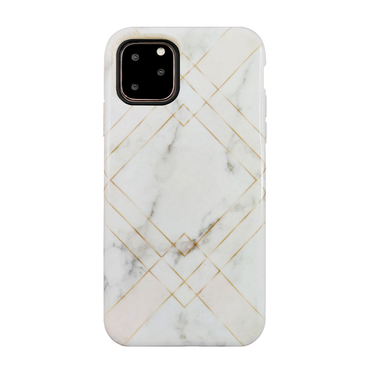 iPhone 11 Pro Uunique Pink (Geometric Marble) Nutrisiti Eco Printed Back Case - 15-05034