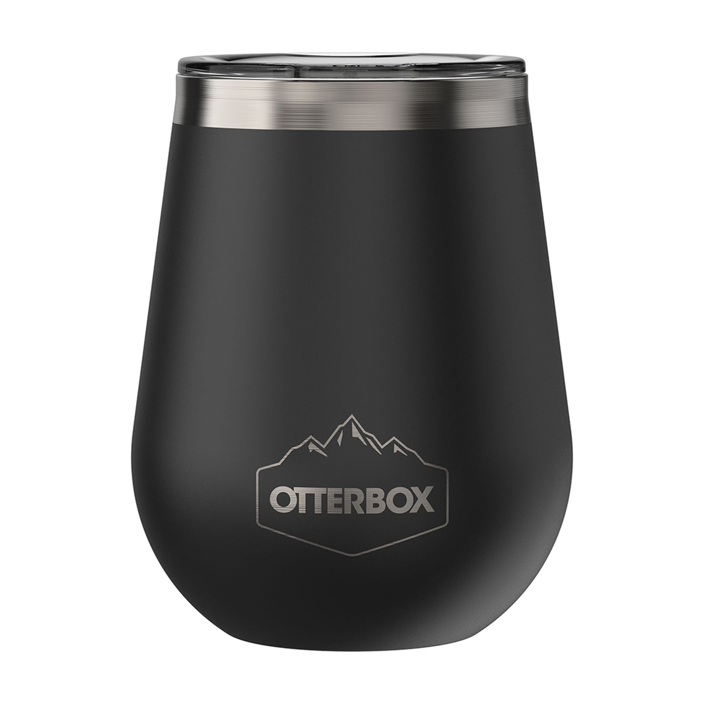 Otterbox Stainless Steel Black/Silver (Silver Panther) Elevation Wine Tumbler w/ lid - 15-05240
