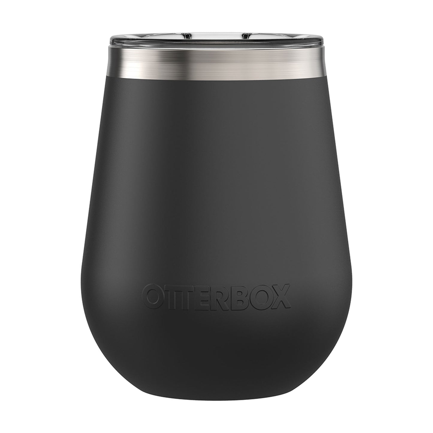 Otterbox Stainless Steel Black/Silver (Silver Panther) Elevation Wine Tumbler w/ lid - 15-05240