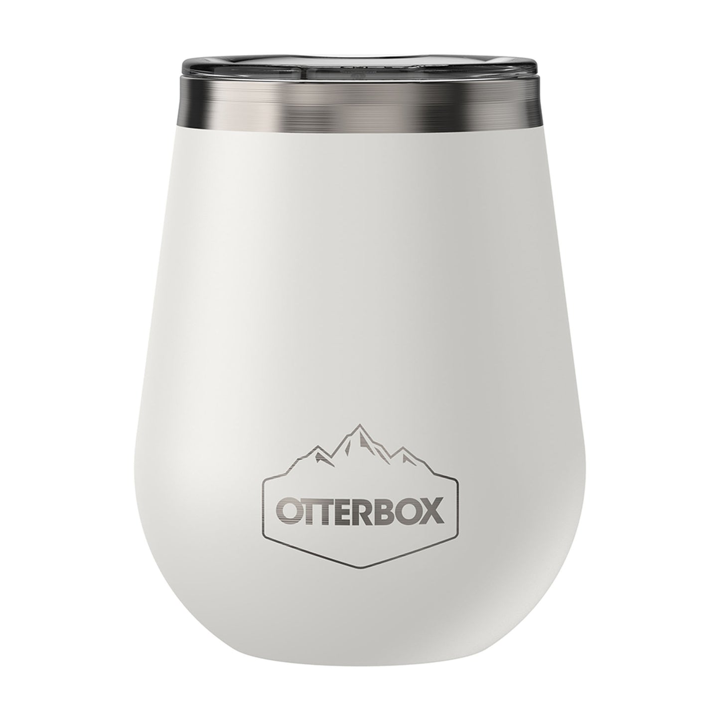 Otterbox Stainless Steel White/Silver (Ice Cap) Elevation Wine Tumbler w/ lid - 15-05243