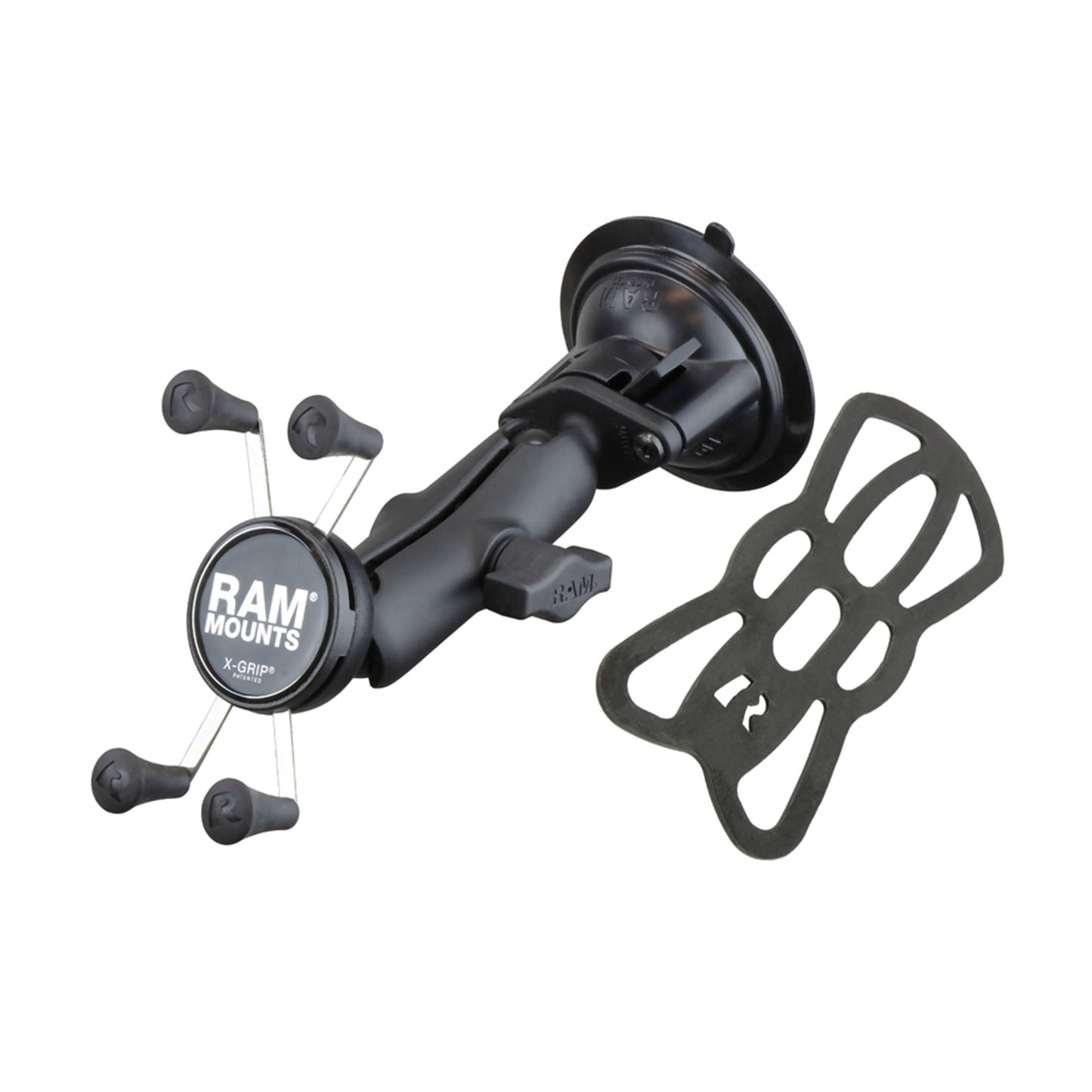 RAM Black X-Grip with Twist Lock Suction Cup Base Rugged Vehicle Mount - 15-05347
