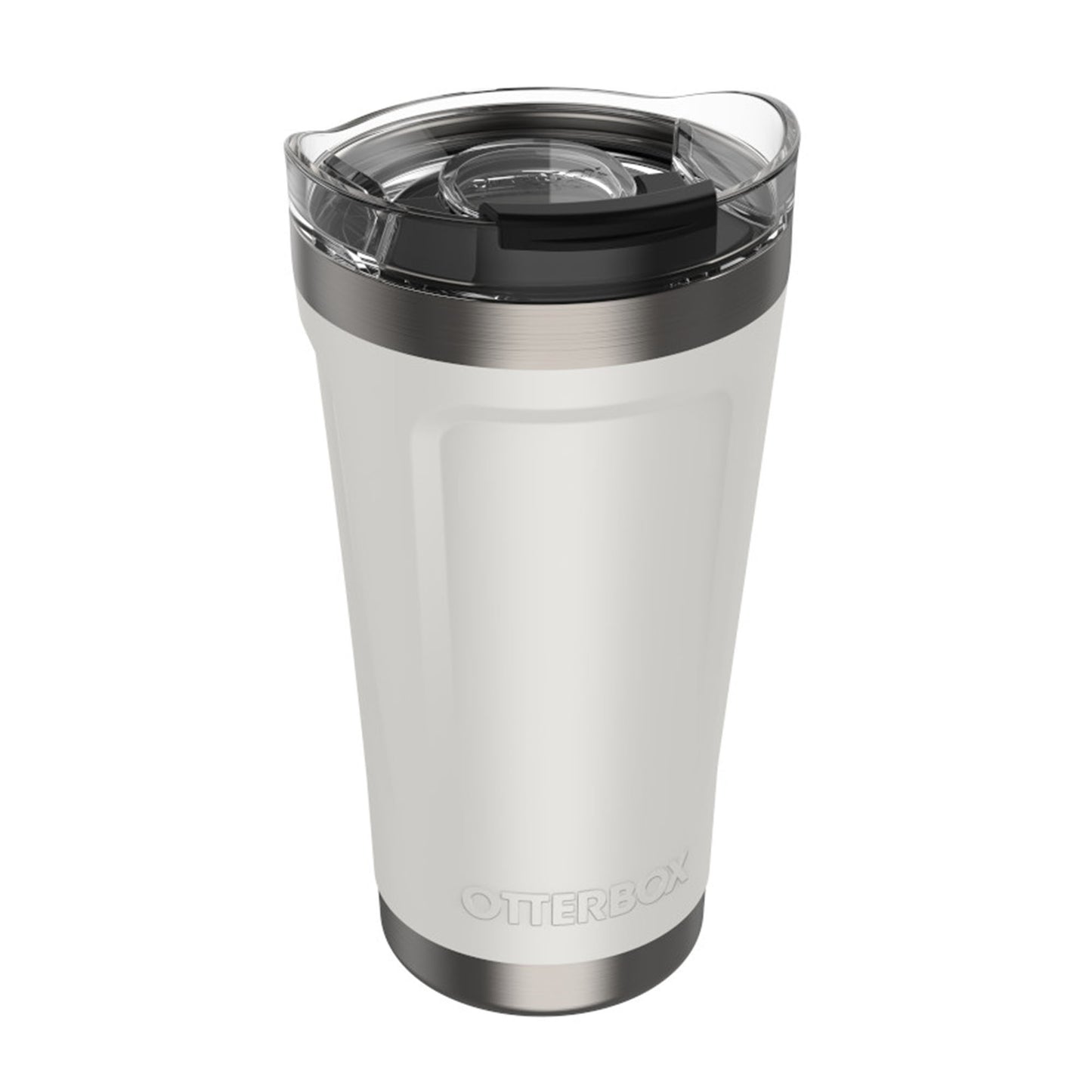 Otterbox Stainless Steel White/Silver (Ice Cap) Elevation 16oz Tumbler w/ Closed Lid - 15-06769