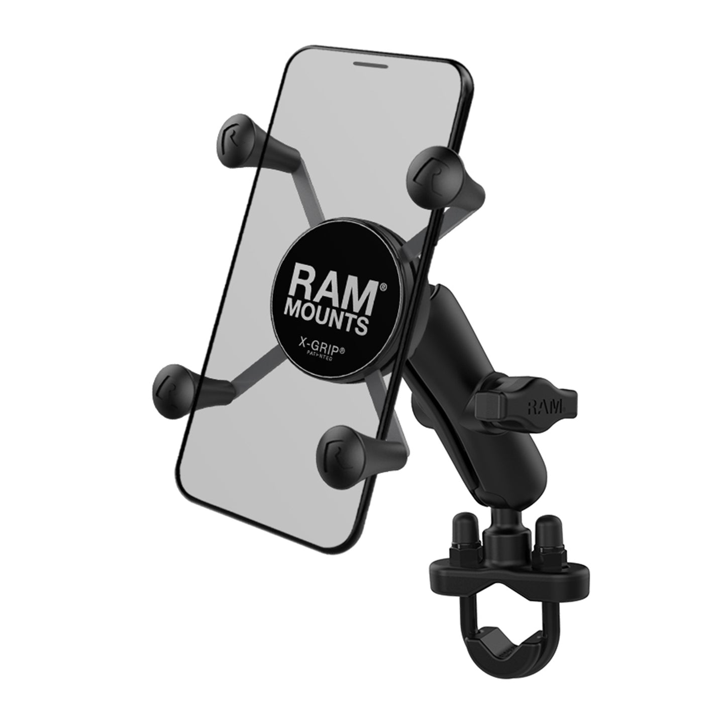 RAM X-Grip Universal Phone Mount with Handlebar U-Bolt Base - Non-Retail Packaging - 15-07430