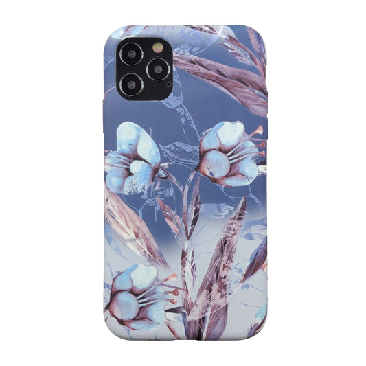 iPhone 12/12 Pro Uunique Blue (Blue Iris) Nutrisiti Eco Printed Back Case - 15-07625