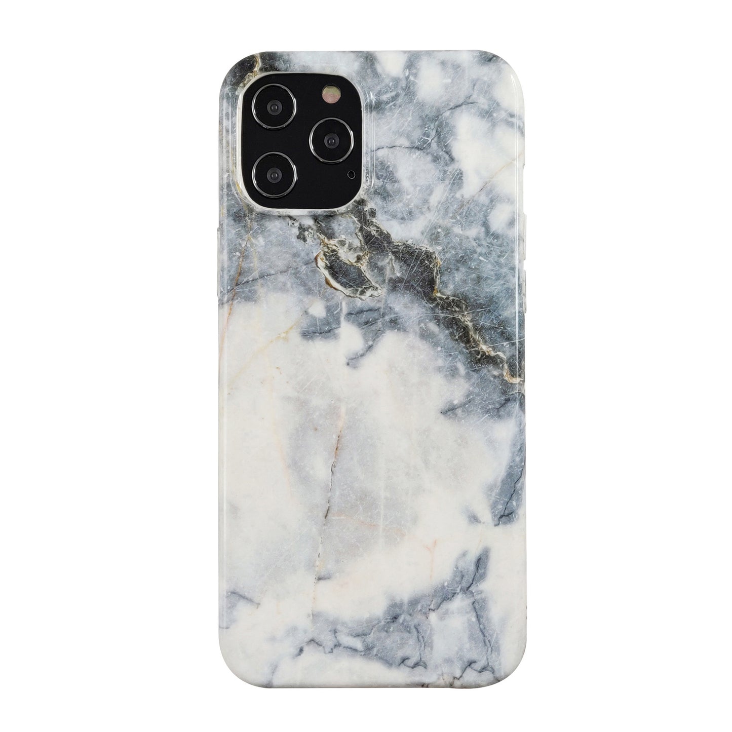 iPhone 12 Pro Max Uunique Blue (Blue Quartz Marble ) Nutrisiti Eco Printed Back Case - 15-07639