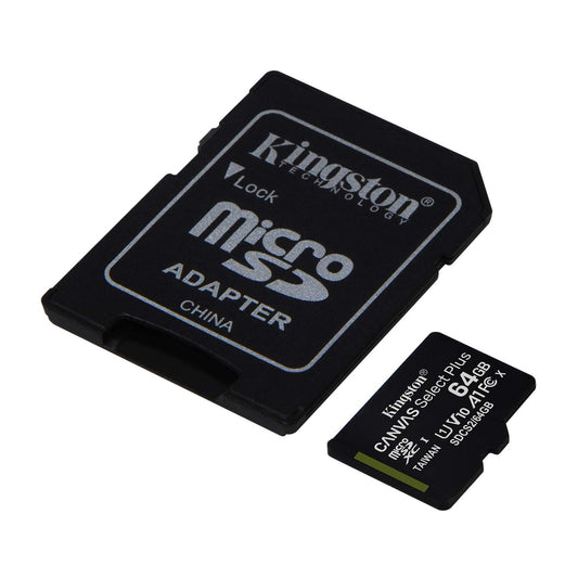 Kingston UHS-I A1 64 GB Canvas Select Plus MicroSD Card w/ SD adapter - 15-07650