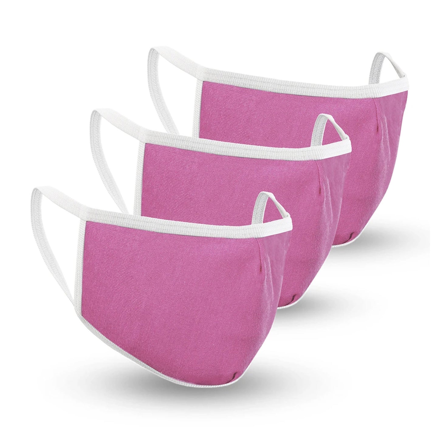 Bulk - Safe+Mate Pink Washable Kids 7-11 Cloth Face Mask -3pk (bulk packaging) - 15-08013