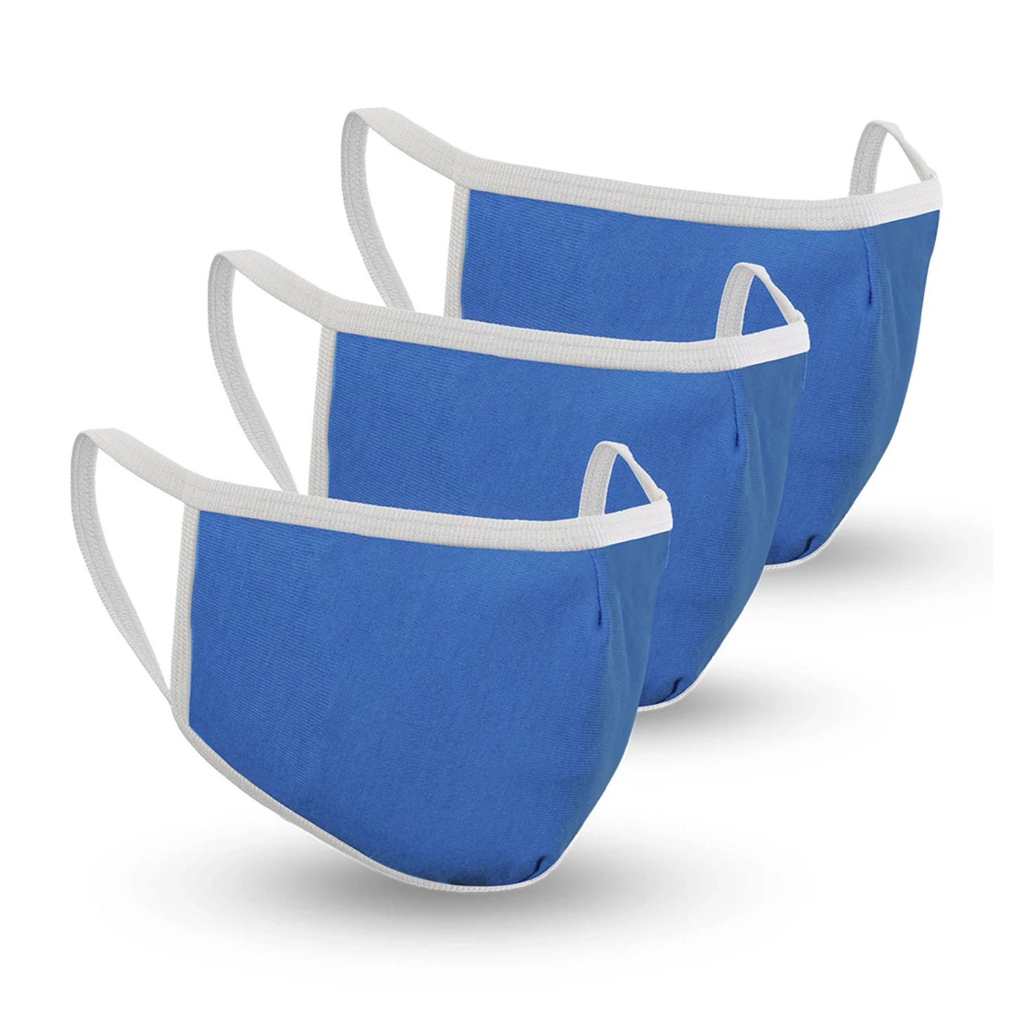 Bulk - Safe+Mate Blue Washable Kids 3-6 Cloth Face Mask -3pk (bulk packaging) - 15-08015