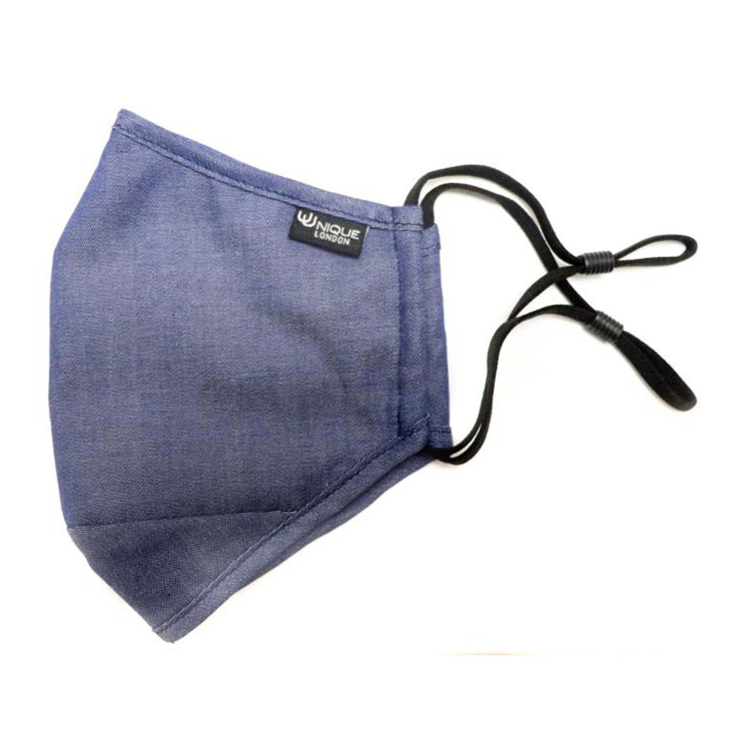 Uunique Blue Denim Reusable Face Mask - 15-08410