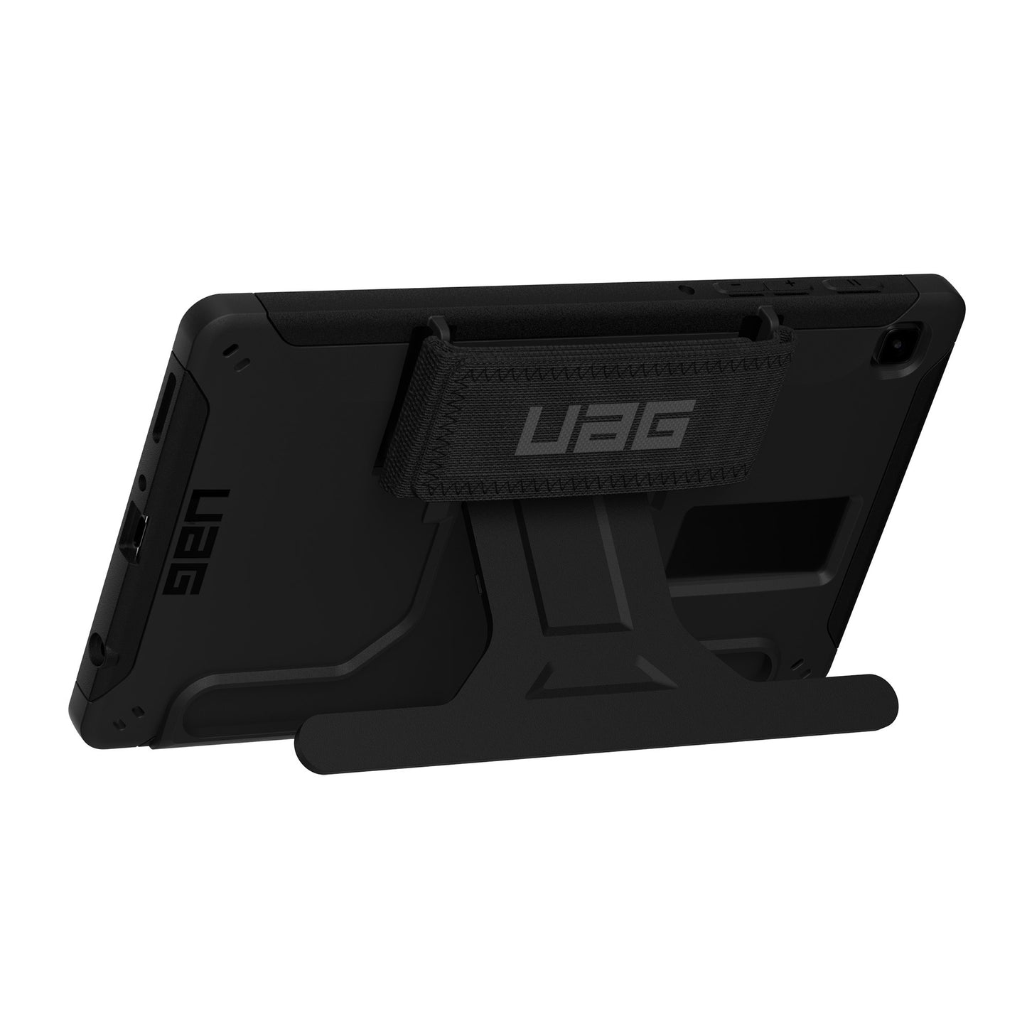 Samsung Galaxy Tab A7 Lite UAG Scout w/Kickstand and Handstrap Series Case - Black - 15-09381