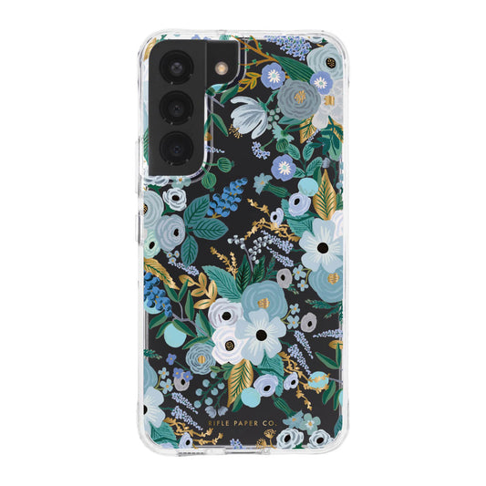 Samsung Galaxy S22 5G Rifle Paper Case - Blue (Garden Party) - 15-09687