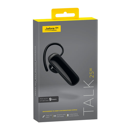 Jabra Talk 25 SE Bluetooth Headset - Black - 15-09999