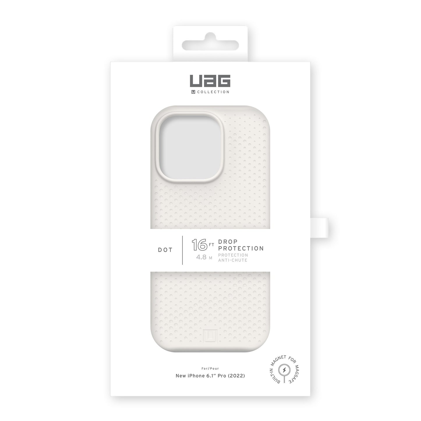 iPhone 14 Pro UAG Dot MagSafe Case - Marshmallow - 15-10186