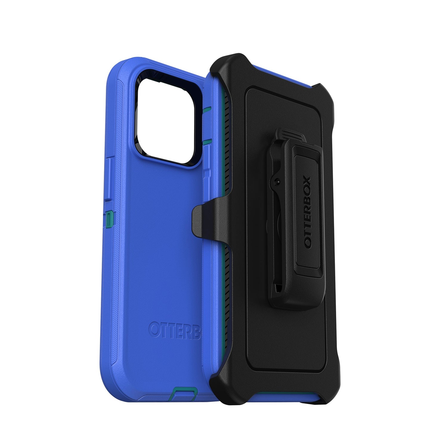 iPhone 14 Pro Otterbox Defender Series Case - Blue (Rain Check) - 15-10302