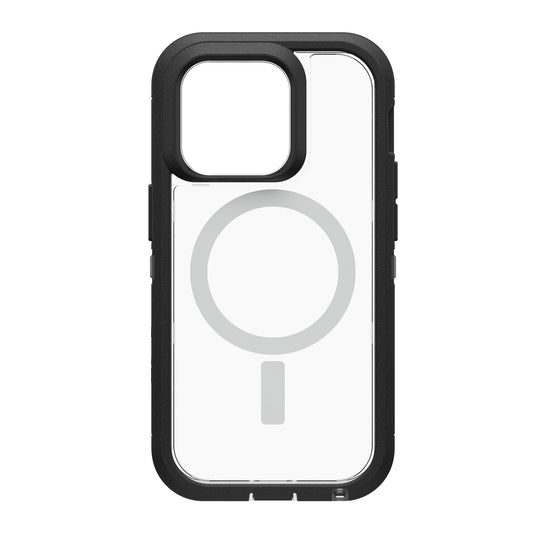 iPhone 14 Pro Otterbox Defender XT w/ MagSafe Clear Series Case - Clear/Black (Black Crystal) - 15-10304