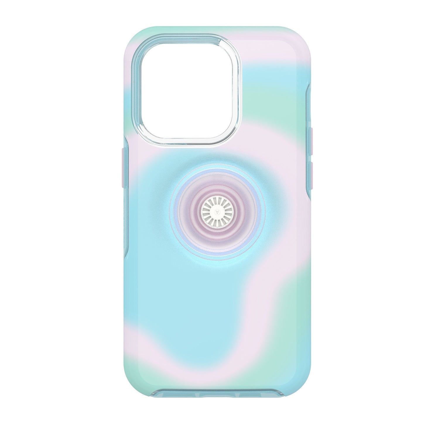iPhone 14 Pro Otterbox + POP Symmetry Clear Series Case - Blue (Glowing Aura) - 15-10318