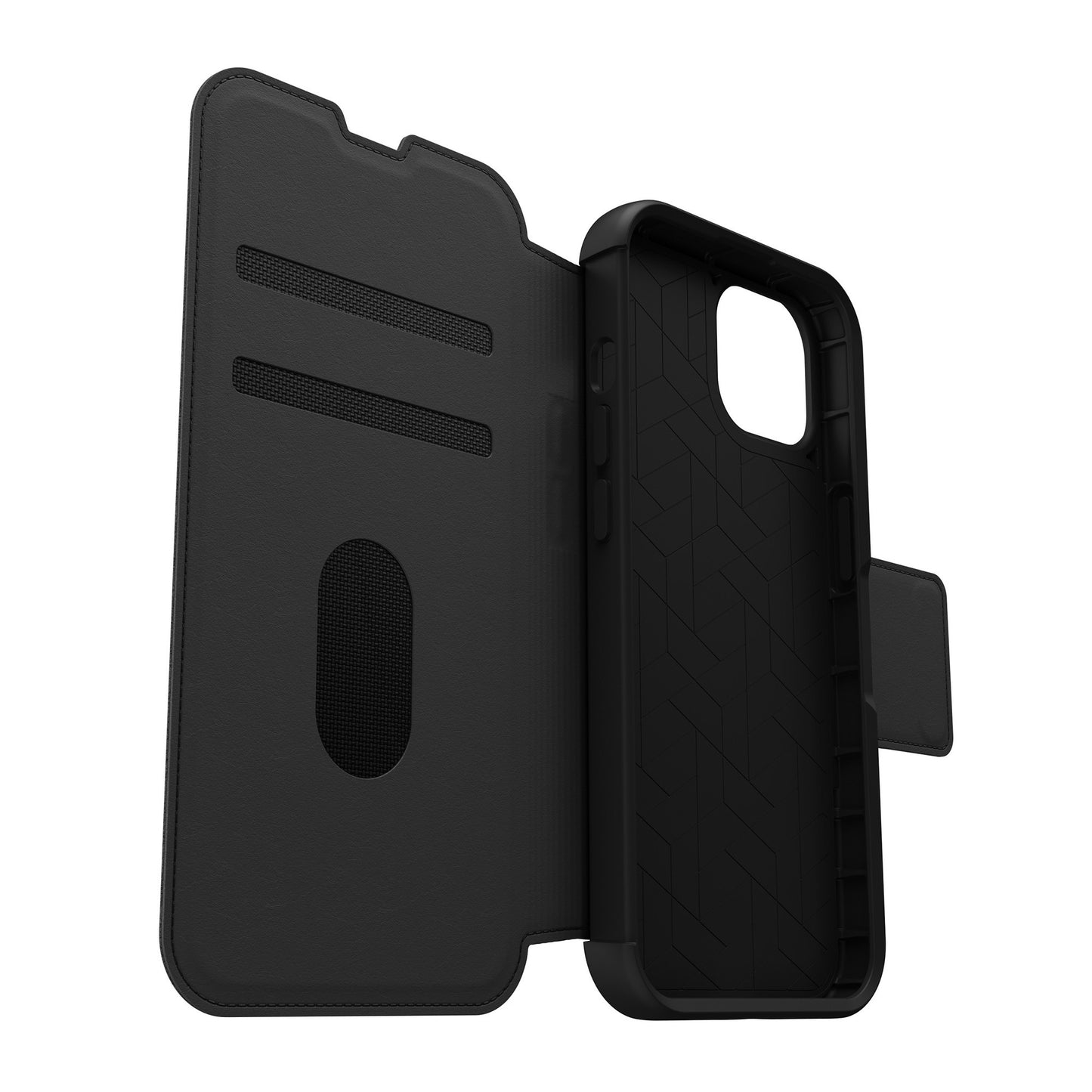 iPhone 14 Otterbox Strada Leather Folio Case - Black (Shadow) - 15-10365