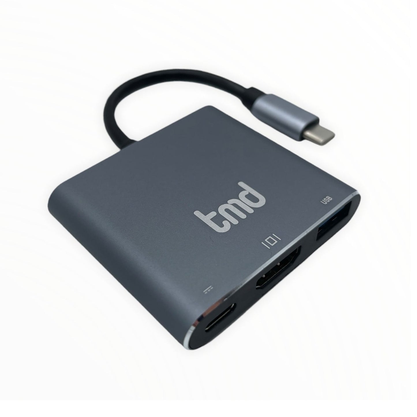 tmd USB-C to 4K HDMI Multifunction Adapter with Power Delivery & USB-A Port - Grey - 15-10489
