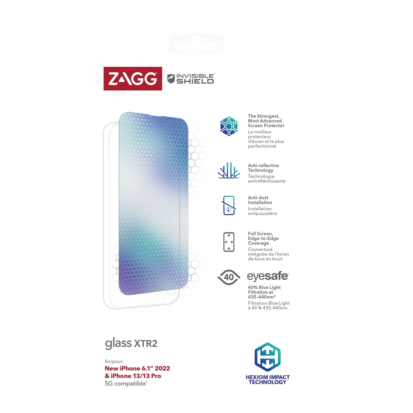 iPhone 14 Pro ZAGG InvisibleShield Glass XTR2 Screen Protector - 15-10500