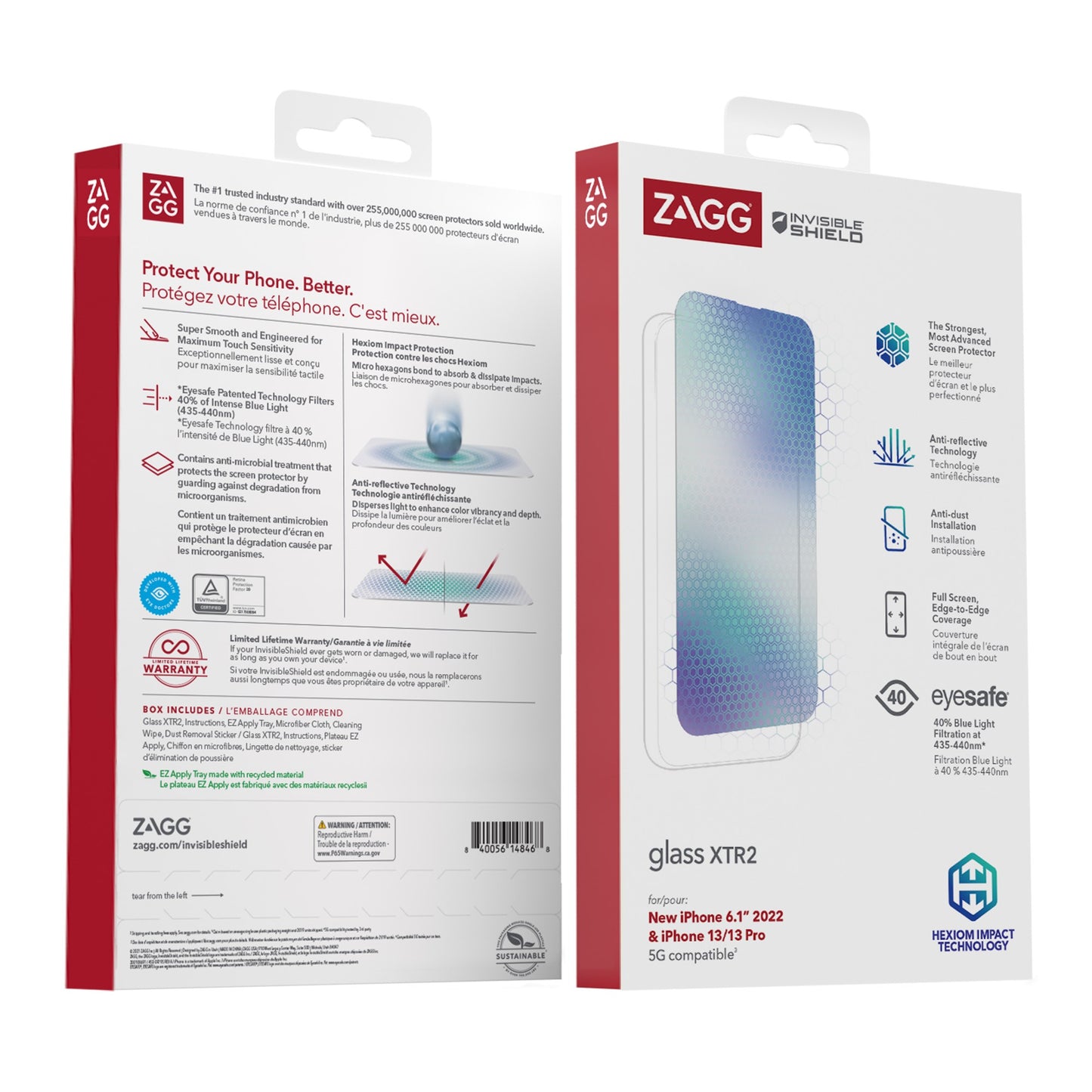 iPhone 14 Pro ZAGG InvisibleShield Glass XTR2 Screen Protector - 15-10500