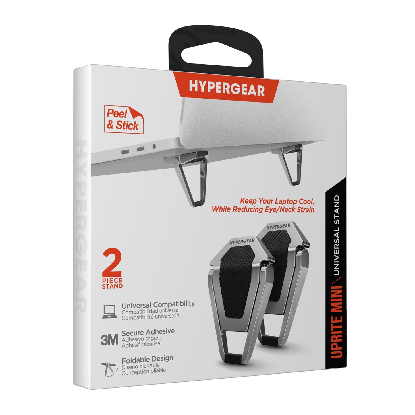 HyperGear UpRite Mini Universal Adhesive Stand - Silver - 15-10559