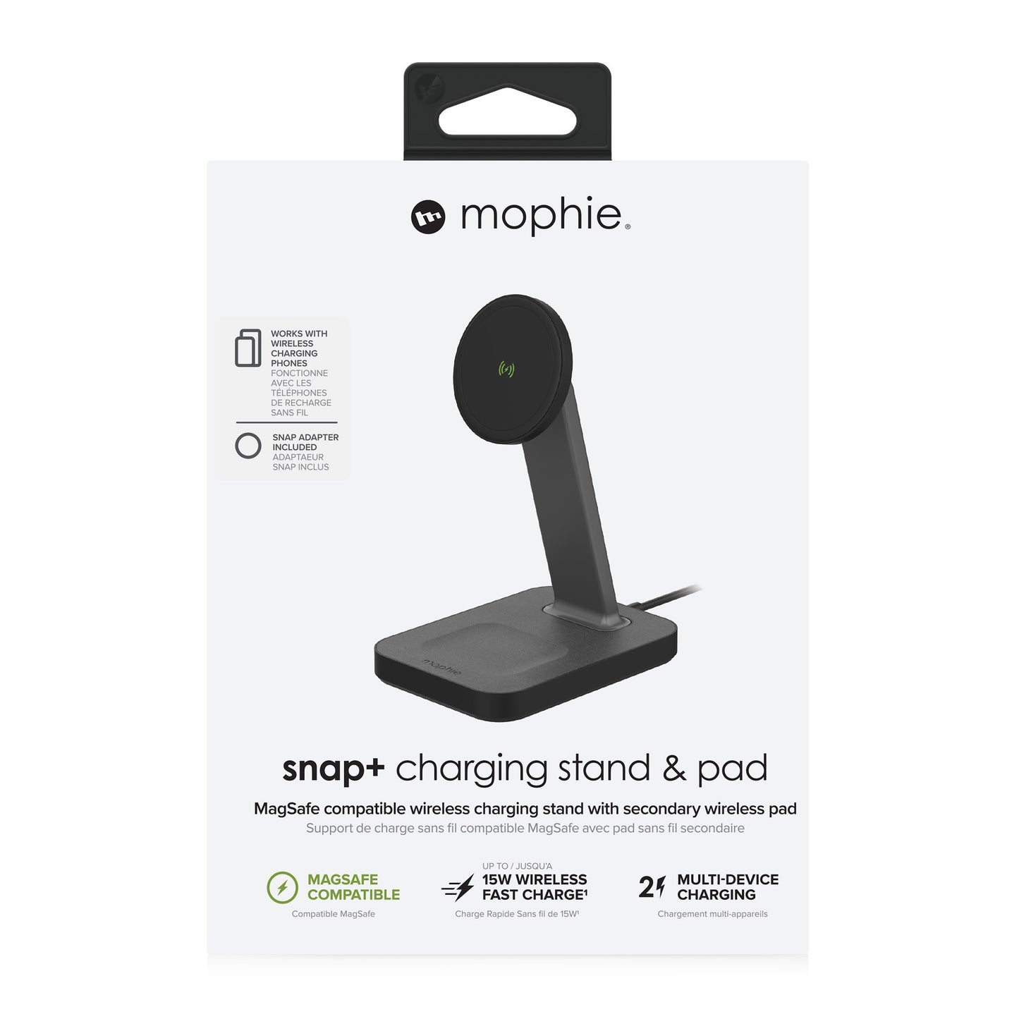 mophie universal snap+ charging stand and pad - 15-10725