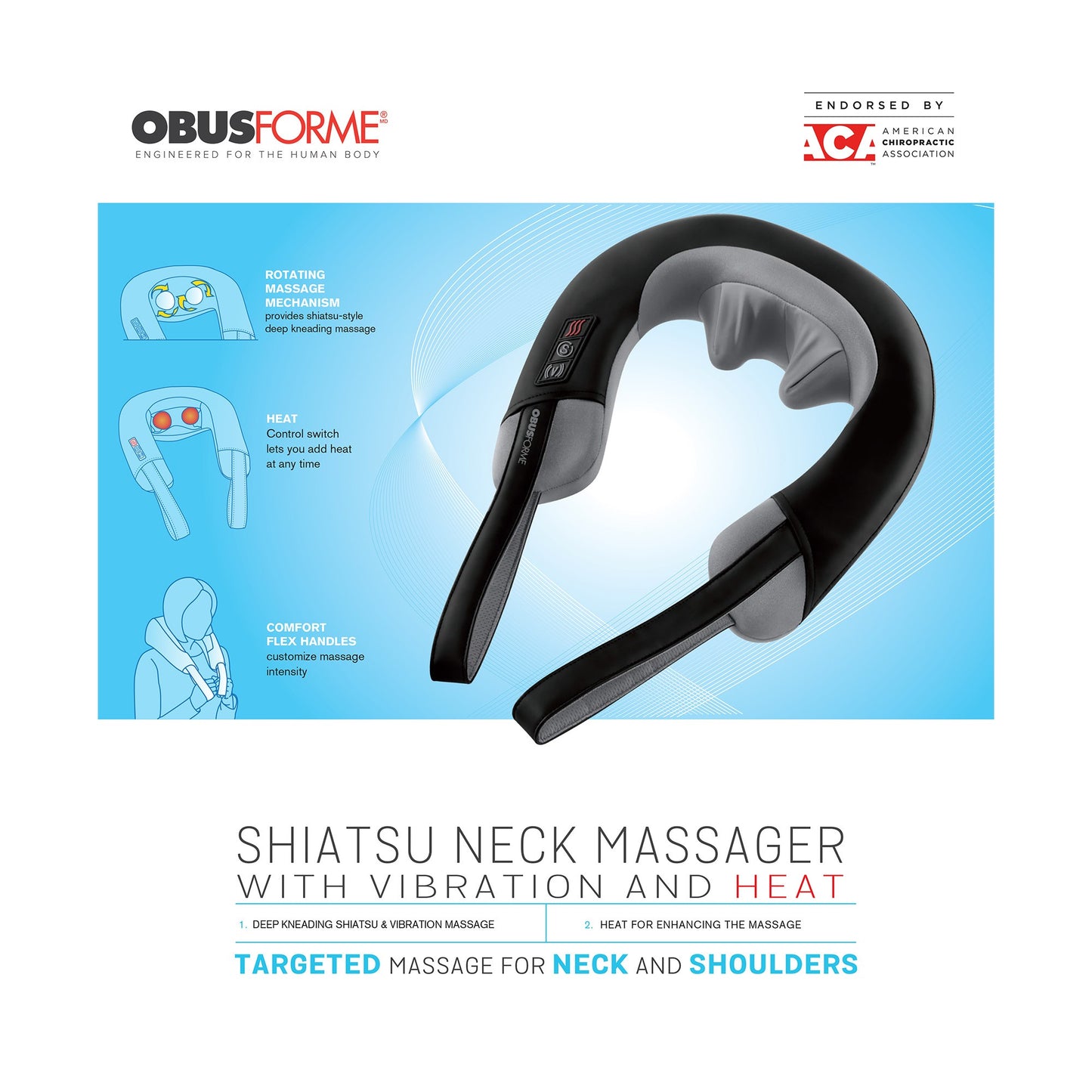 HoMedics Shiatsu/Vibration Neck & Shoulder Massager with Heat - 15-10979