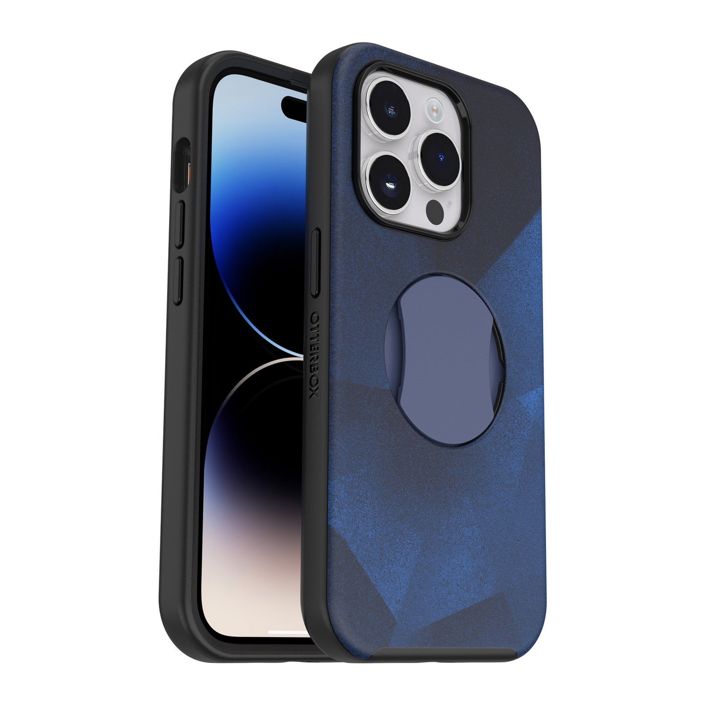 iPhone 14 Pro Otterbox OtterGrip Symmetry w/ MagSafe Series Case - Blue (Blue Storm) - 15-11053